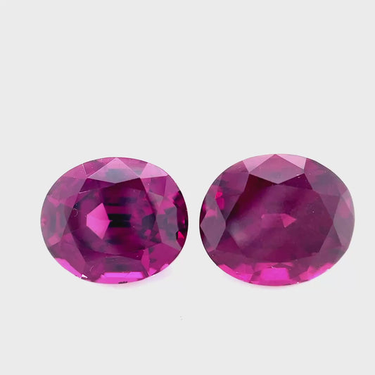 rhodolite garnet pair 5.6ct